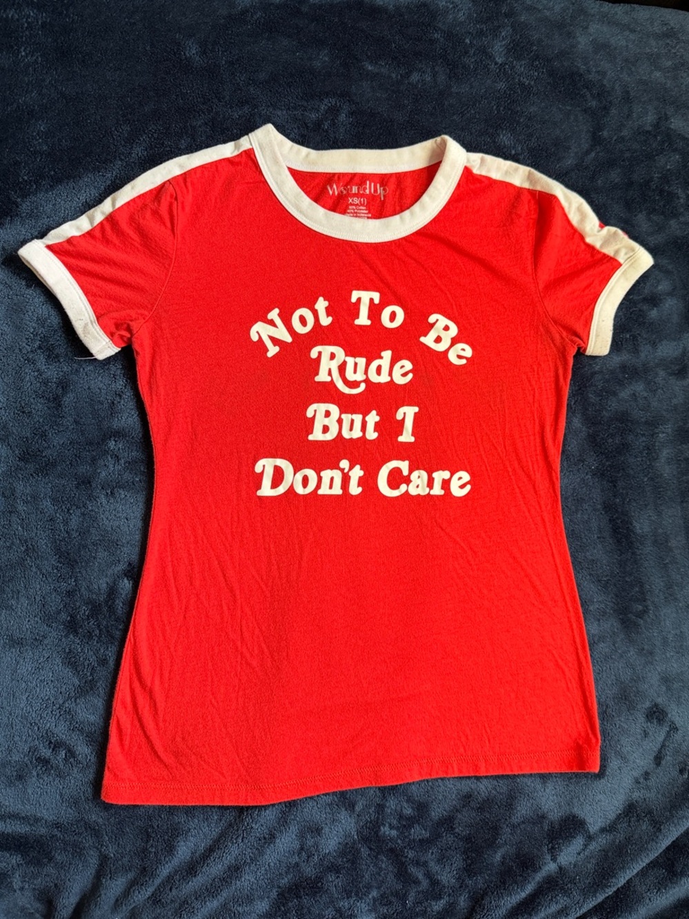 Red graphic tee